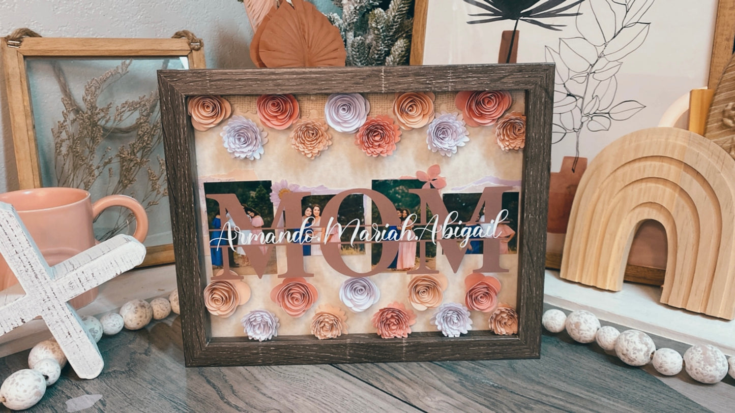 Photo Flower Shadow Box