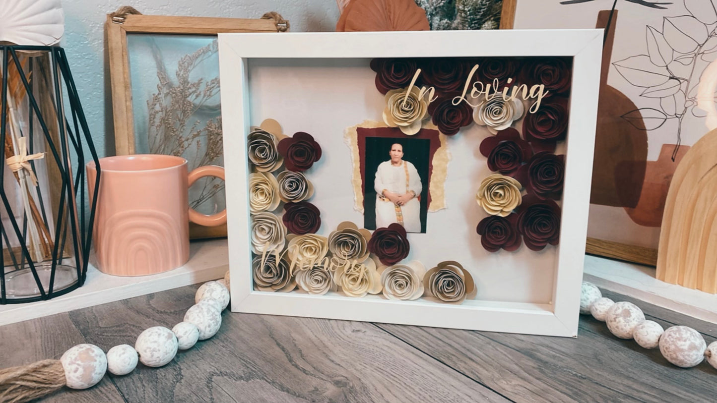 Photo Flower Shadow Box