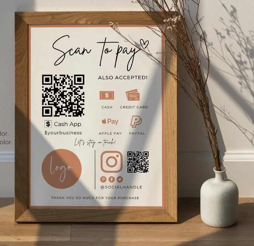 Scan To Pay Sign